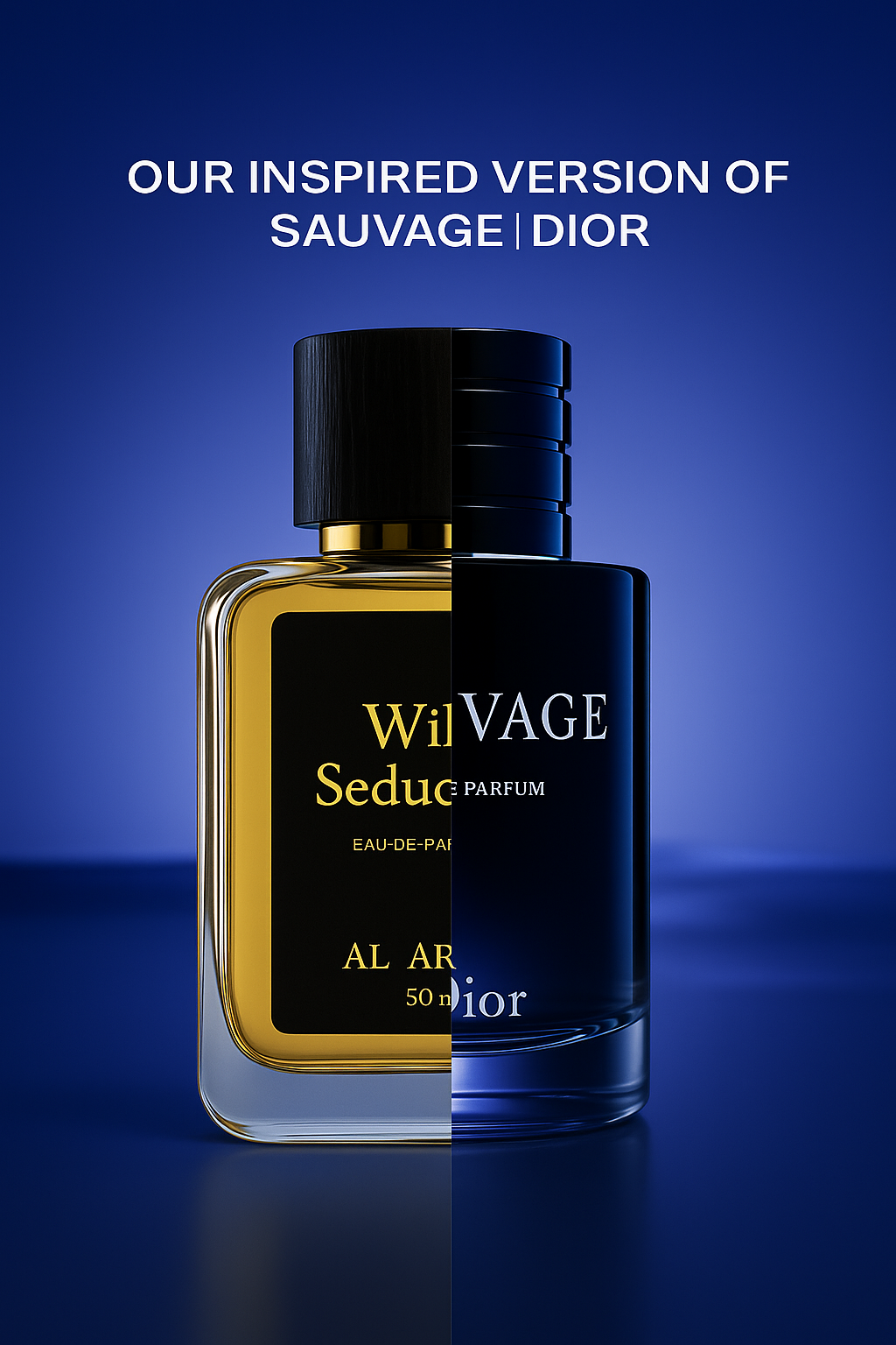 Wild Seduction by Al Arsal | Long Lasting Eau De Parfum for Men | Inspired by Sauvage | Bold & Fresh Masculine Fragrance | Perfume for Men Under ₹999 – 50ml