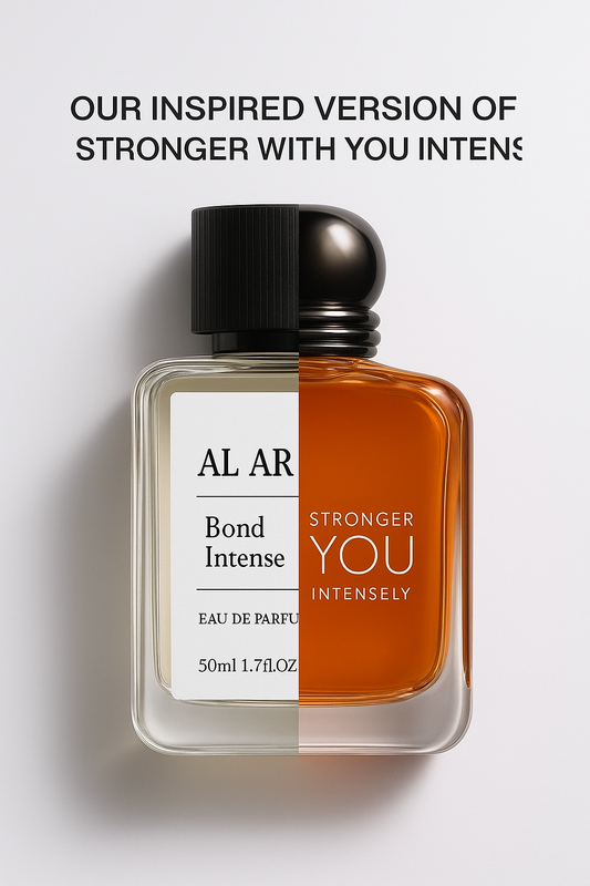Bond Intense by Al Arsal | Long Lasting Eau De Parfum | Inspired by Emporio Armani Stronger With You Intensely | Bold, Warm & Charismatic Men’s Fragrance | Premium Perfume Under ₹899 – 50ml