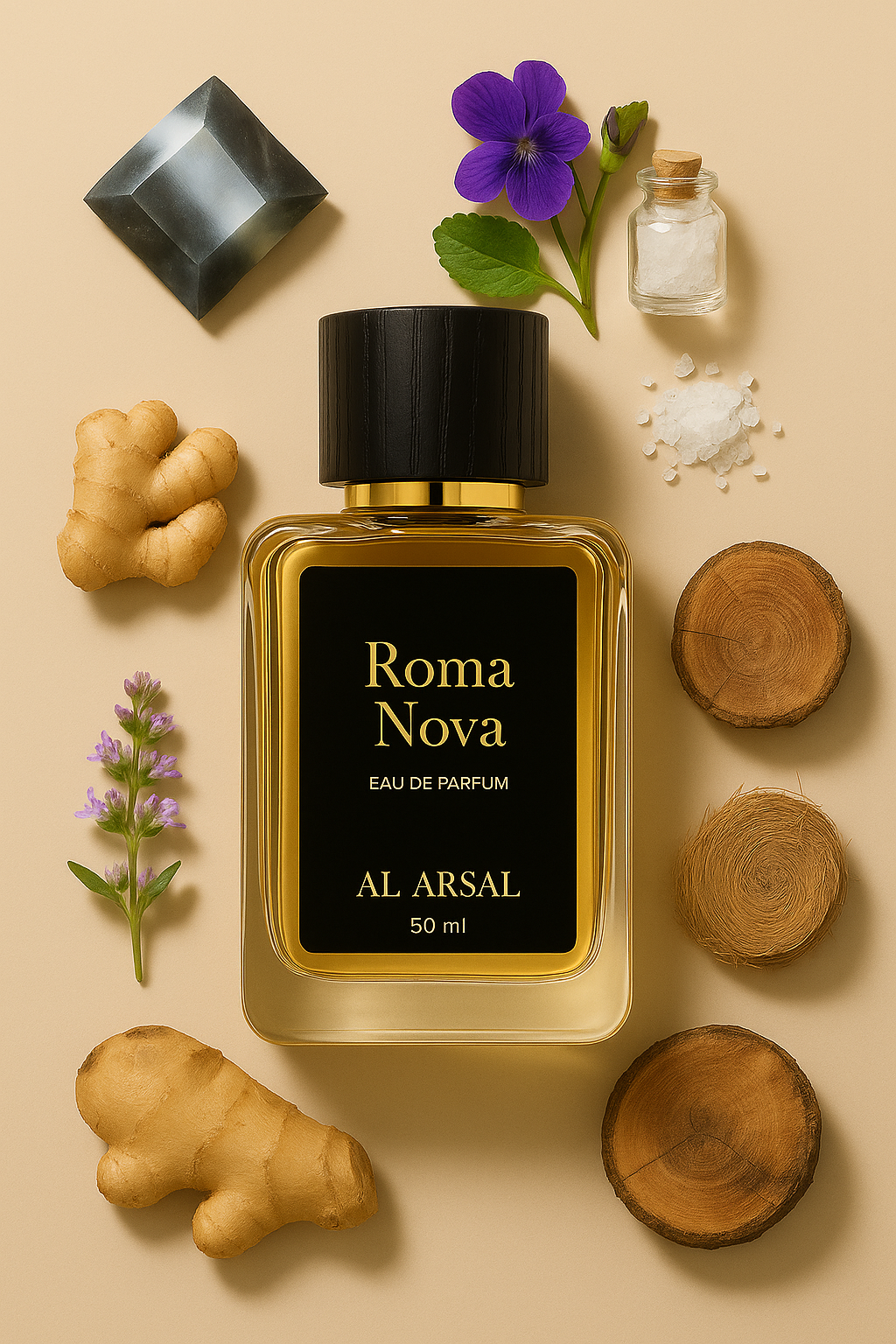 Roma Nova by Al Arsal | Long Lasting Eau De Parfum | Inspired by Valentino Uomo Born in Roma | Elegant, Modern & Sophisticated Men’s Fragrance | Premium Perfume Under ₹899 – 50ml